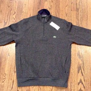 Lacoste Men’s Quarter Zip Pullover Sweater